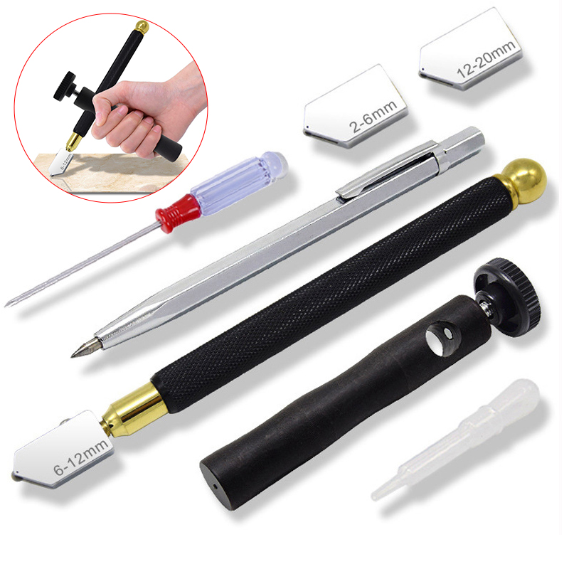 Woodworking Marking Knife - Glass Knife Set Oil-filled Roller Type