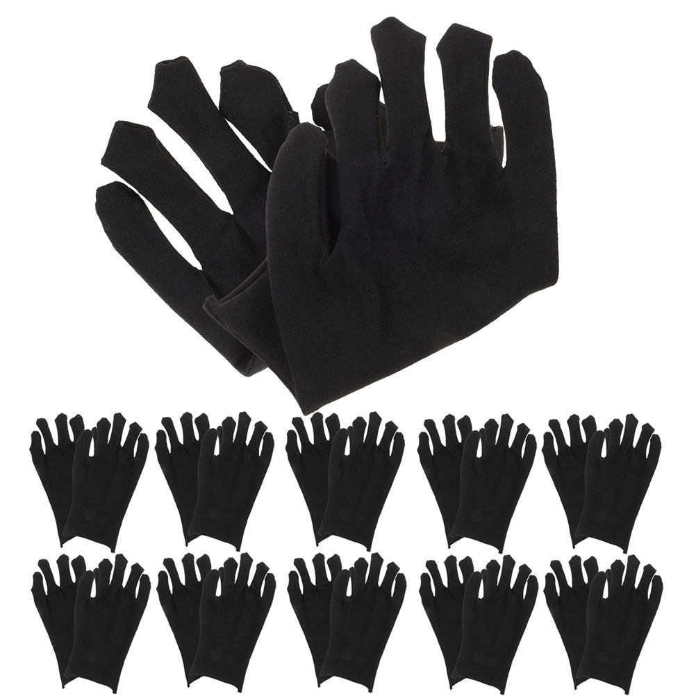 Woodworking Warehouse - 24Pairs Heavy Duty Black Cloth Gloves