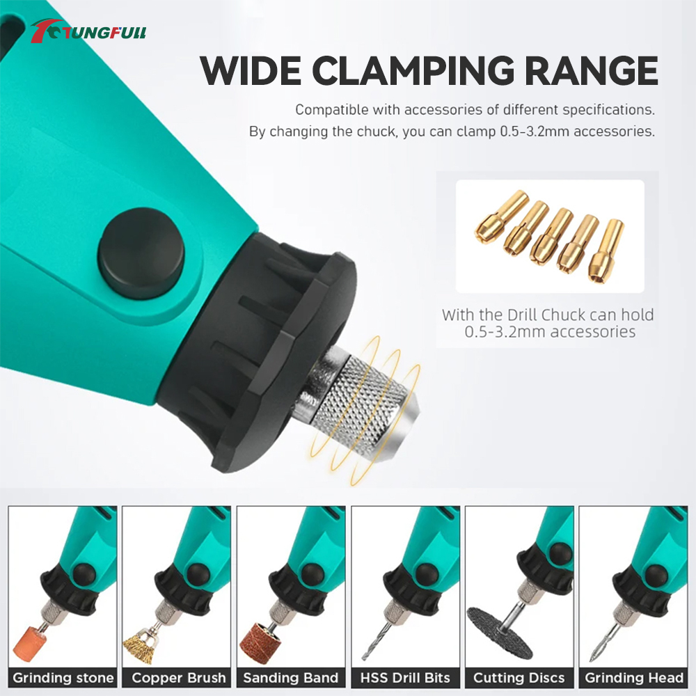 TUNGFULL Mini Electric Grinder - Woodworking Product ulasan dan harga