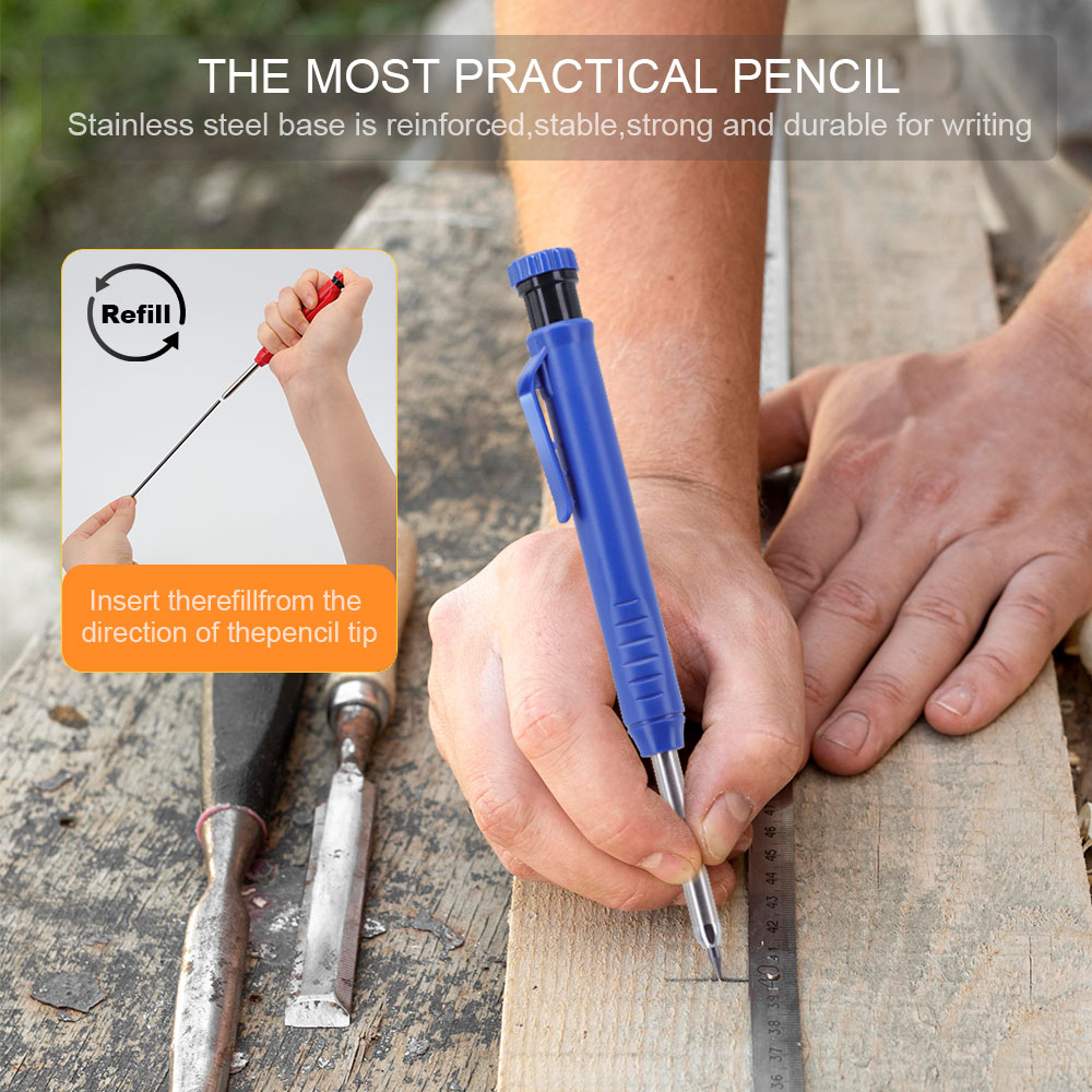 Solid Carpenter Pencil Set Woo - Woodworking Marking Knife ulasan dan harga