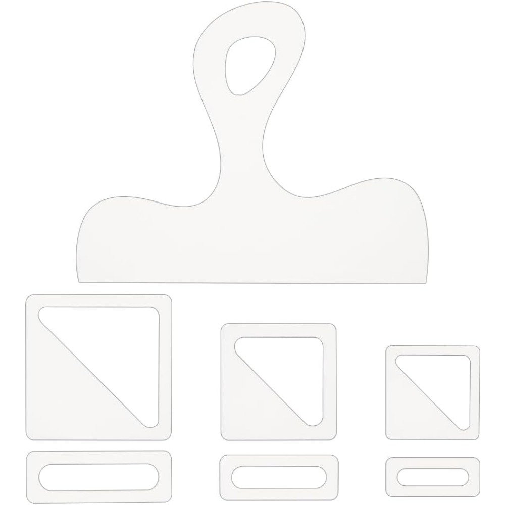7Pcs Charcuterie Template Acry - Woodworking Product ulasan dan harga