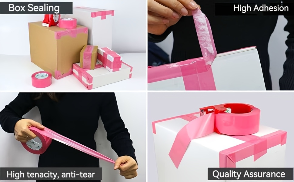 1pcs Pink Packing Tape, Vibran - Woodworking Warehouse ulasan dan harga