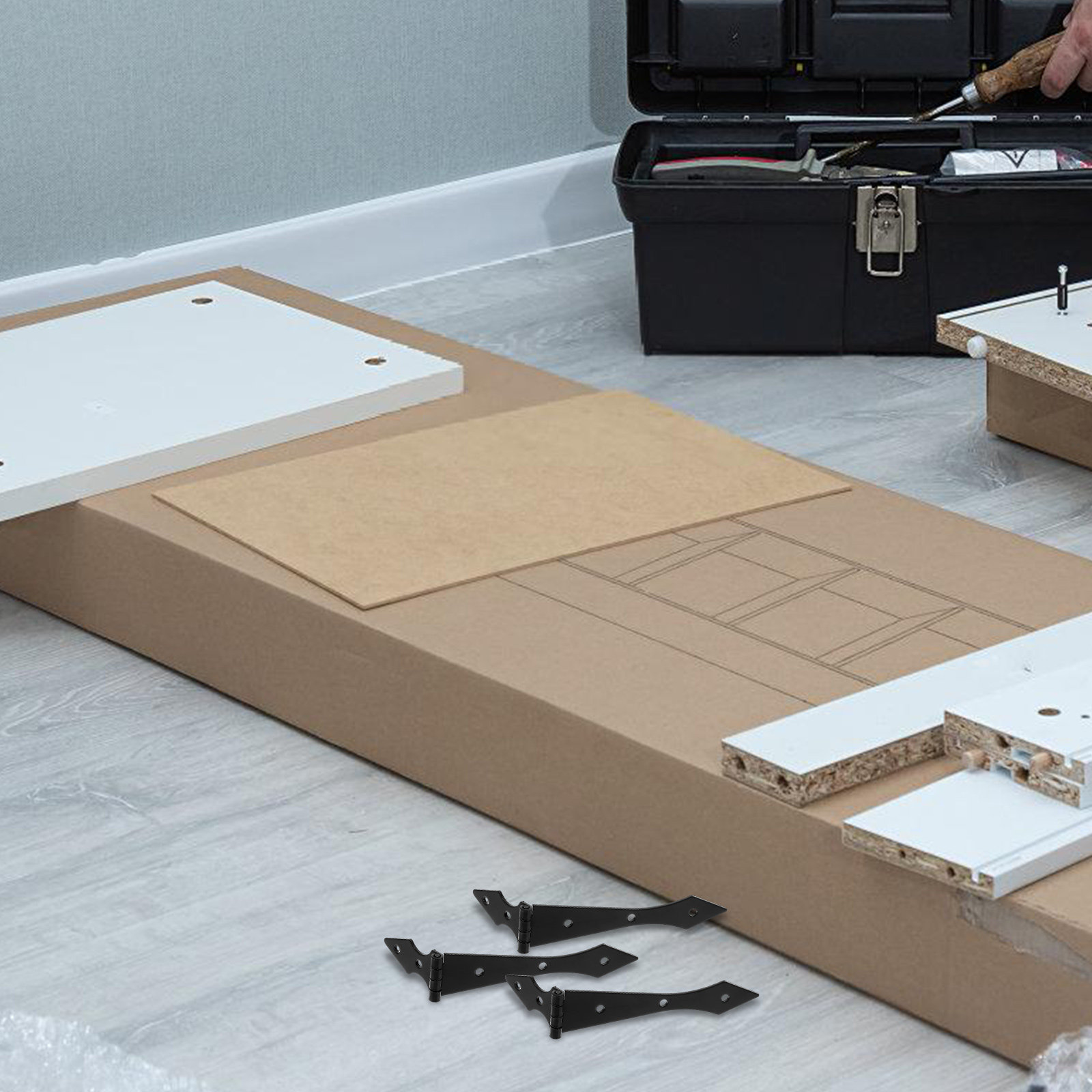 4Pcs Barn Door Heavy Duty Arro - Woodworking Warehouse ulasan dan harga