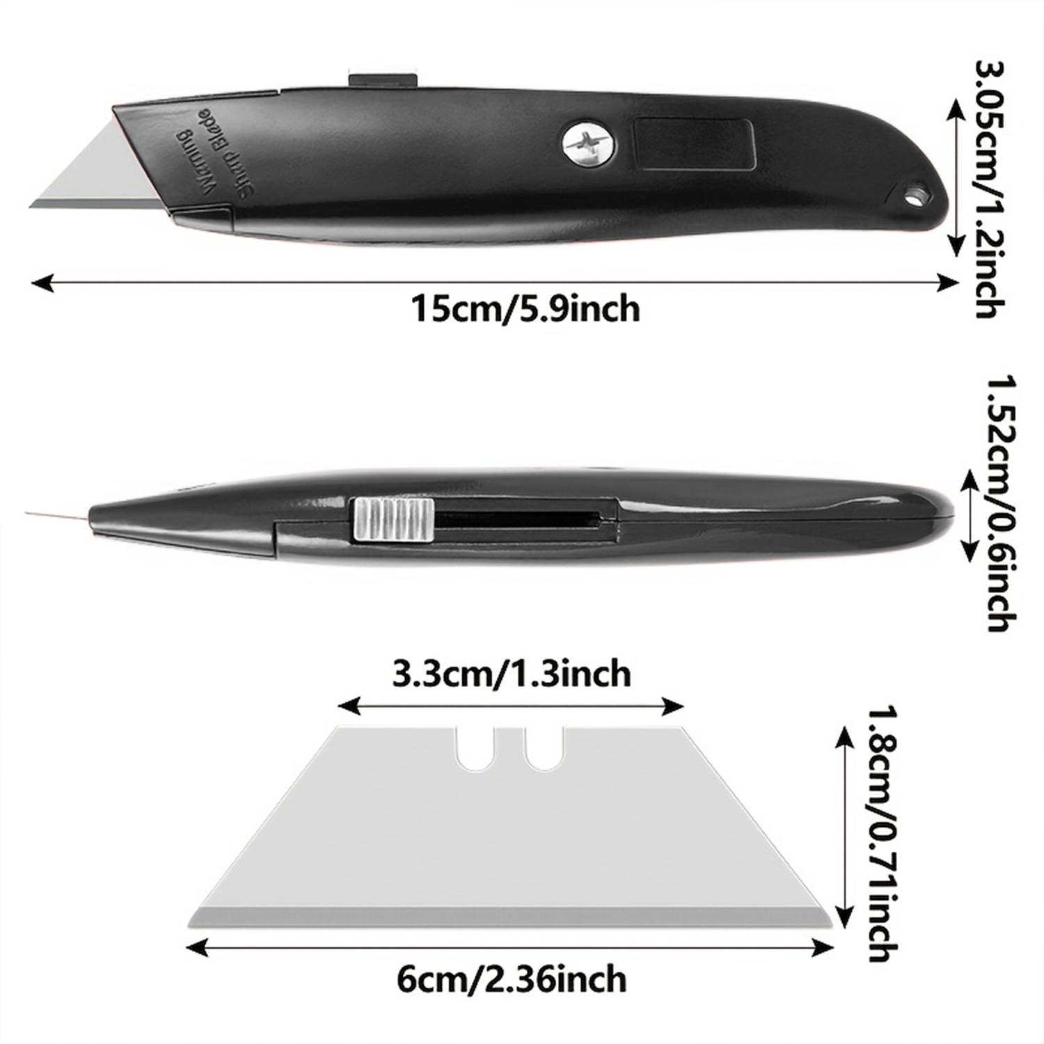 1/2PCS Utility Knife Retractab - Woodworking Warehouse ulasan dan harga