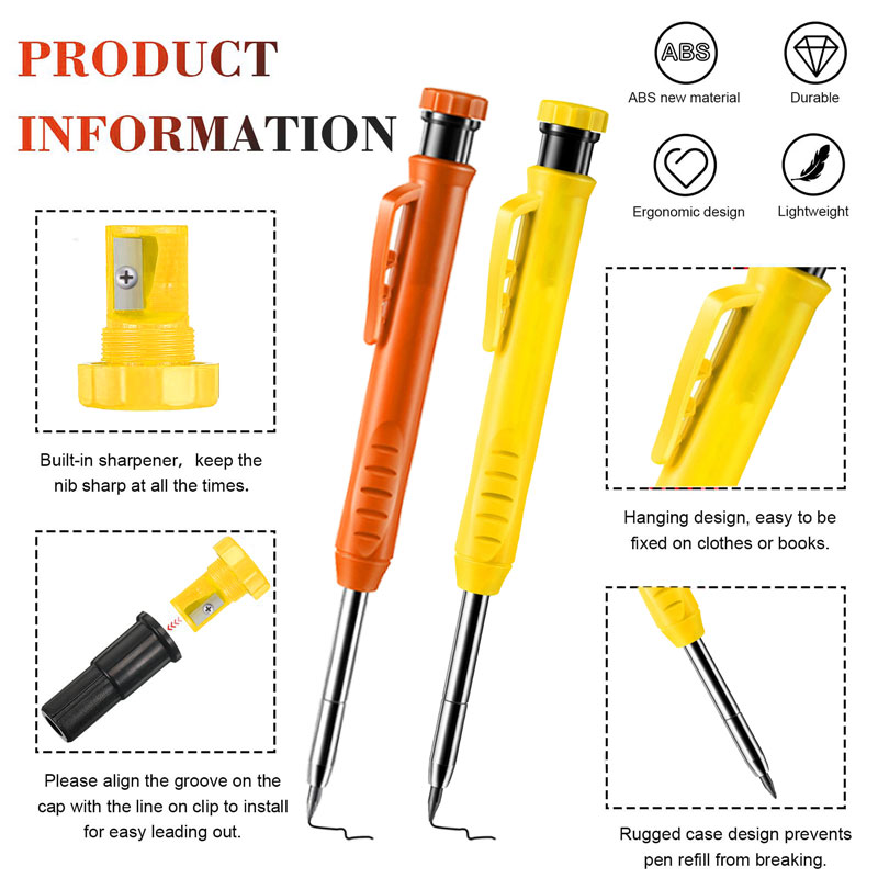2.8mm Long Headed Solid Carpen - Woodworking Marking Knife ulasan dan harga