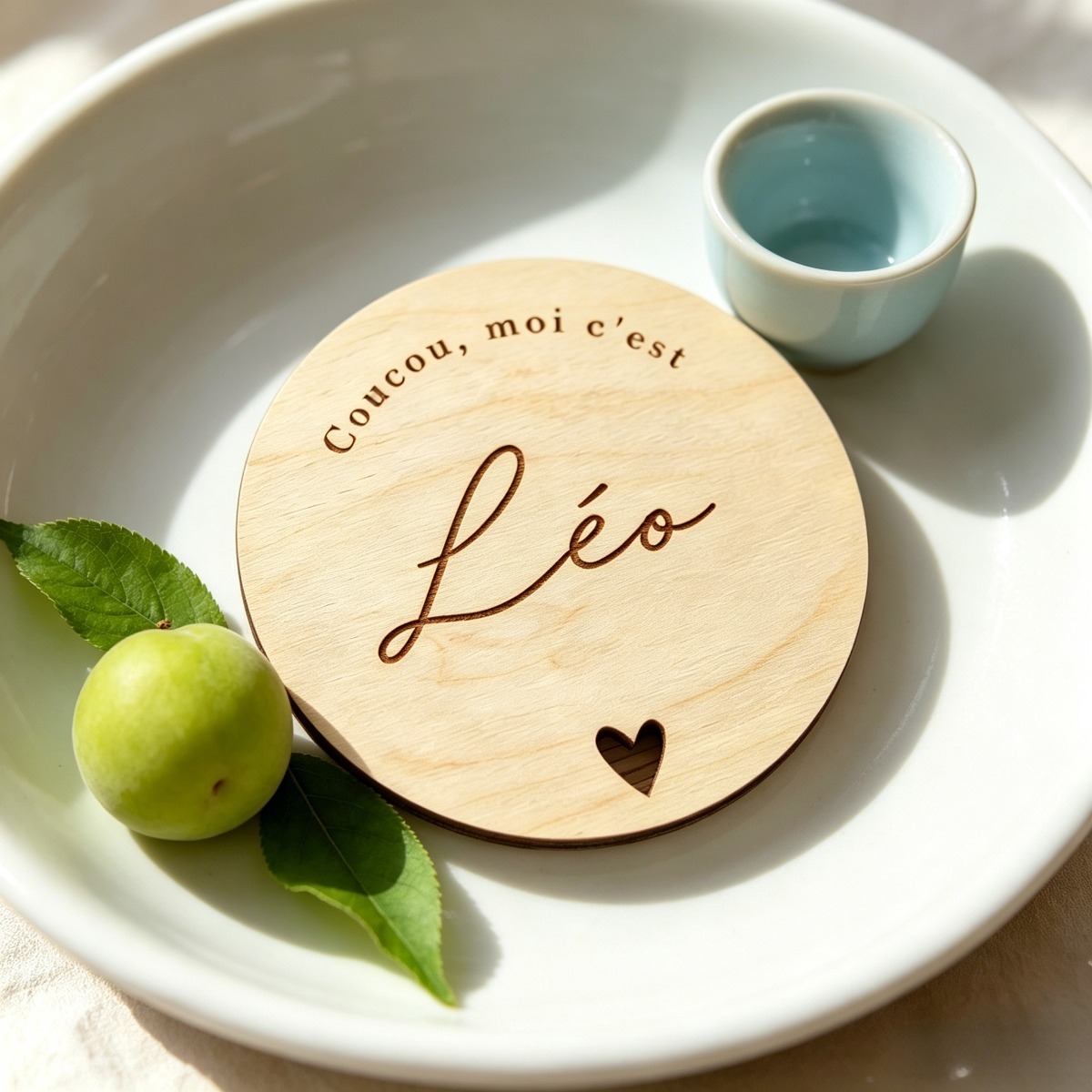Custom Round Wooden Name Plaqu - Woodworking Laser ulasan dan harga